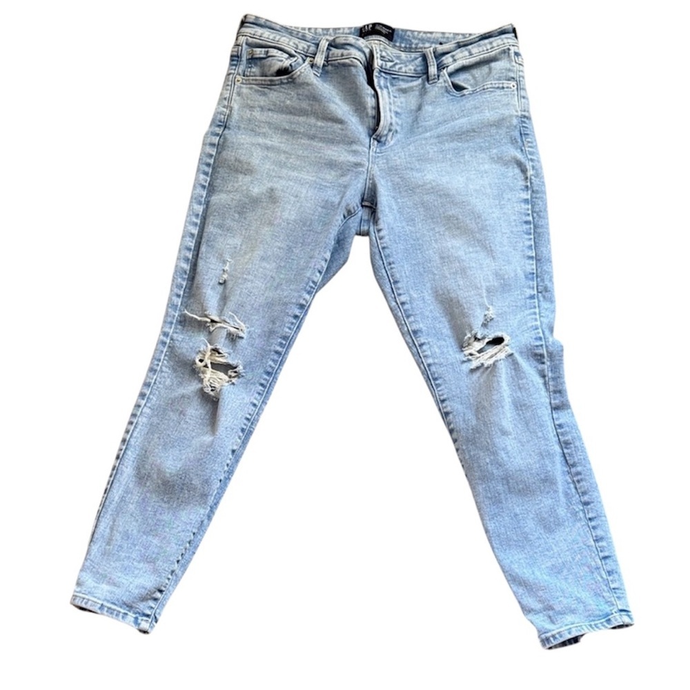 GAP Light Blue Ripped Skinny Jeans